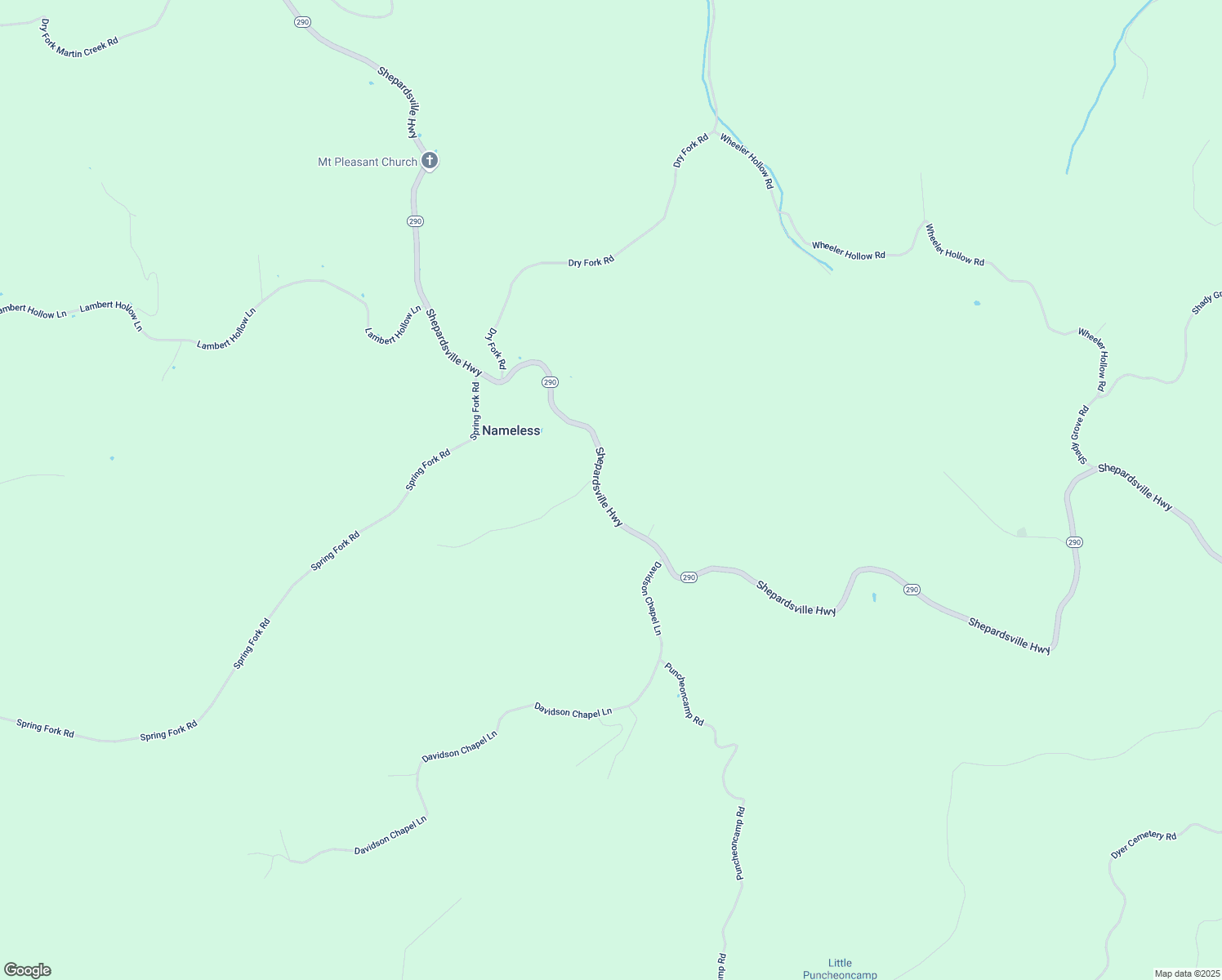 map of restaurants, bars, coffee shops, grocery stores, and more near 1815 Shepardsville Highway in Bloomington Springs