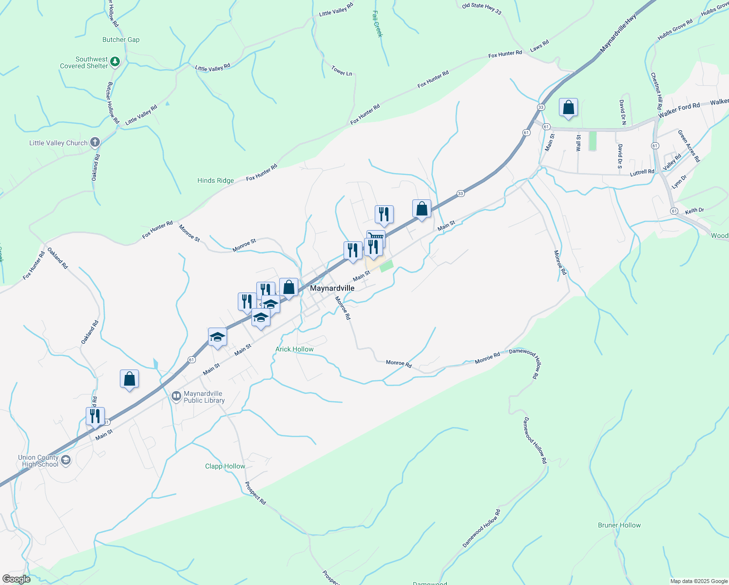 1330 Main Street, Maynardville TN Walk Score
