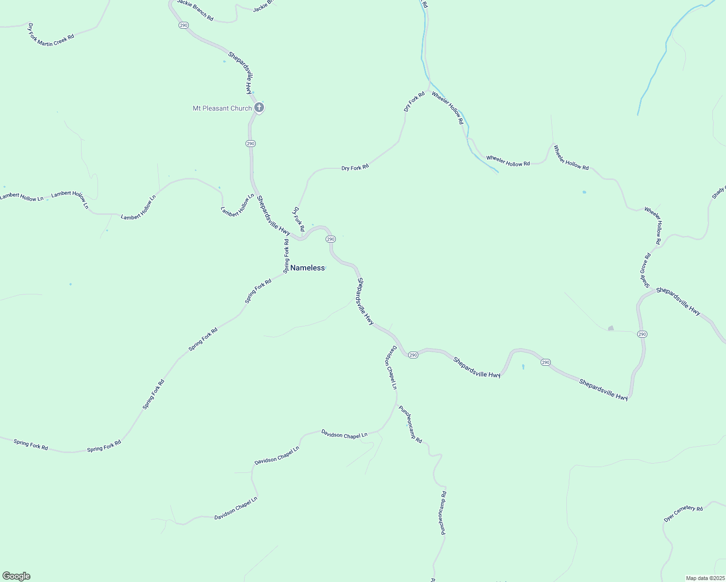 map of restaurants, bars, coffee shops, grocery stores, and more near 1815 Shepardsville Highway in Bloomington Springs