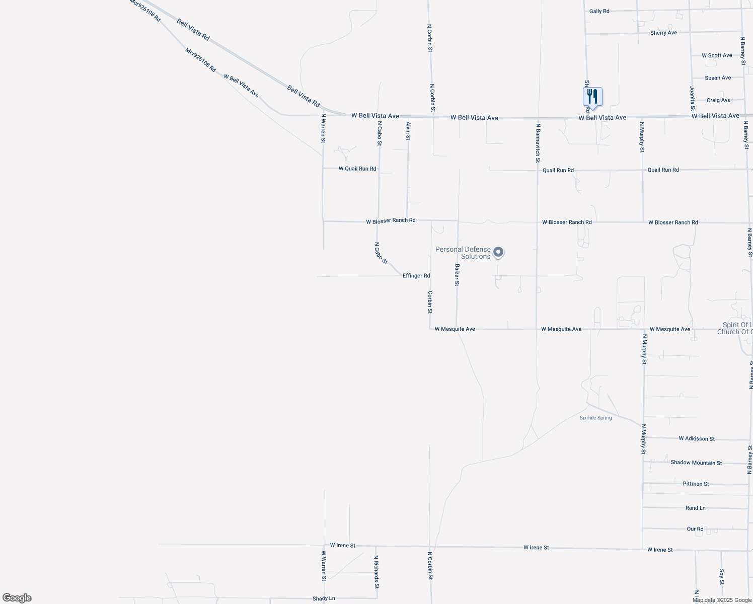 map of restaurants, bars, coffee shops, grocery stores, and more near 4750 West Mesquite Avenue in Pahrump