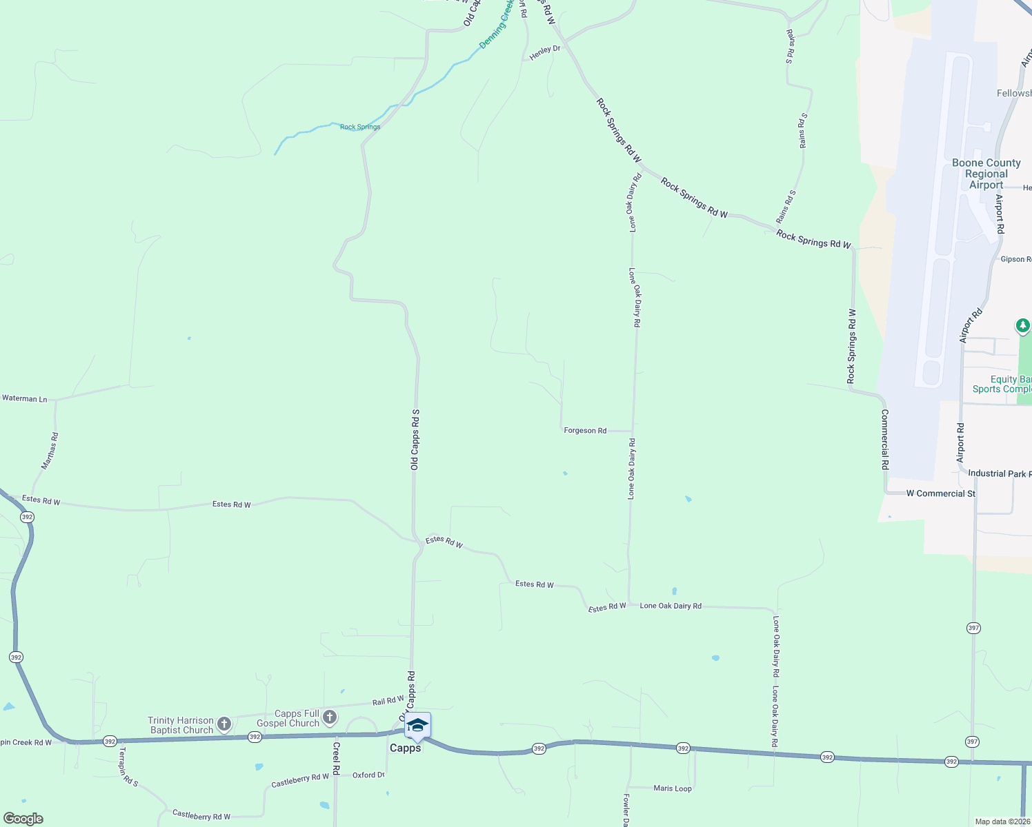 map of restaurants, bars, coffee shops, grocery stores, and more near 5325 Forgeson Road West in Harrison