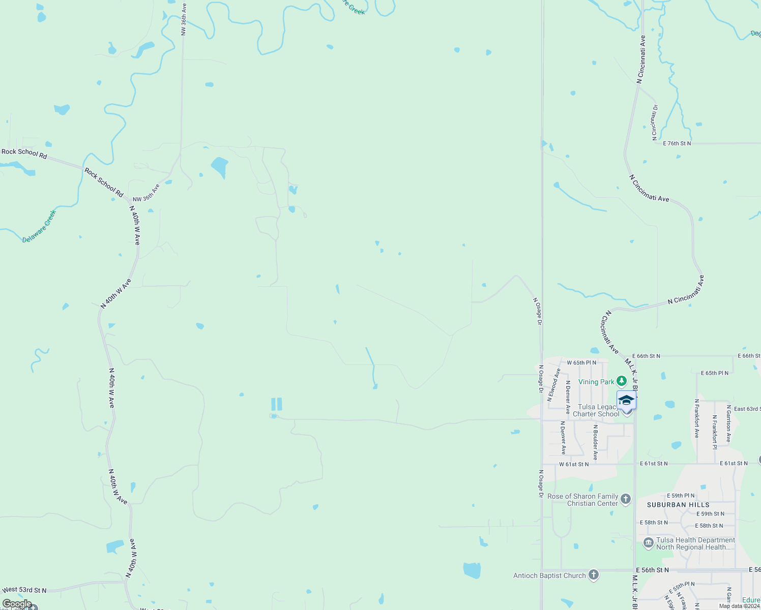 map of restaurants, bars, coffee shops, grocery stores, and more near in Tulsa