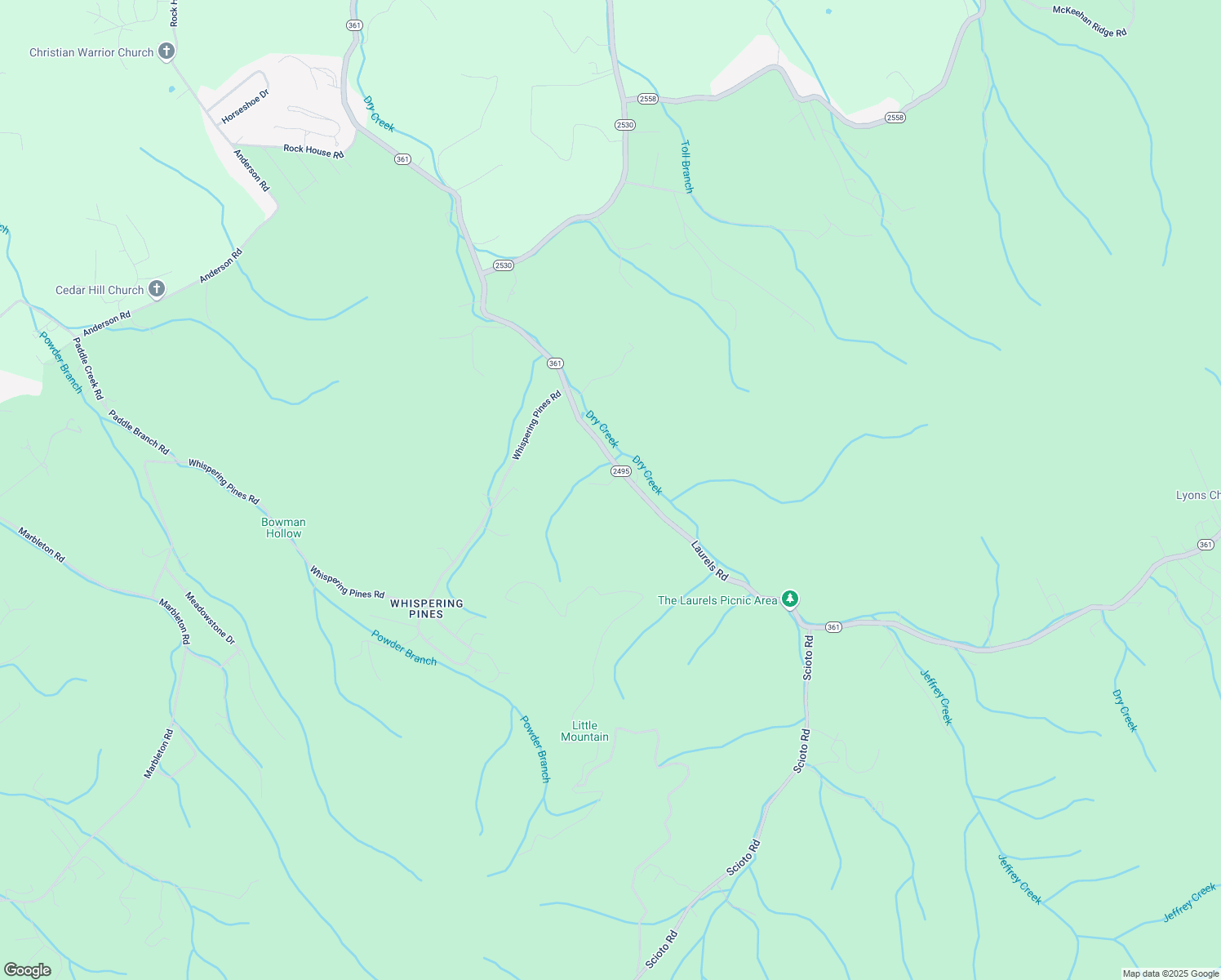 map of restaurants, bars, coffee shops, grocery stores, and more near 776 Laurels Road in Johnson City
