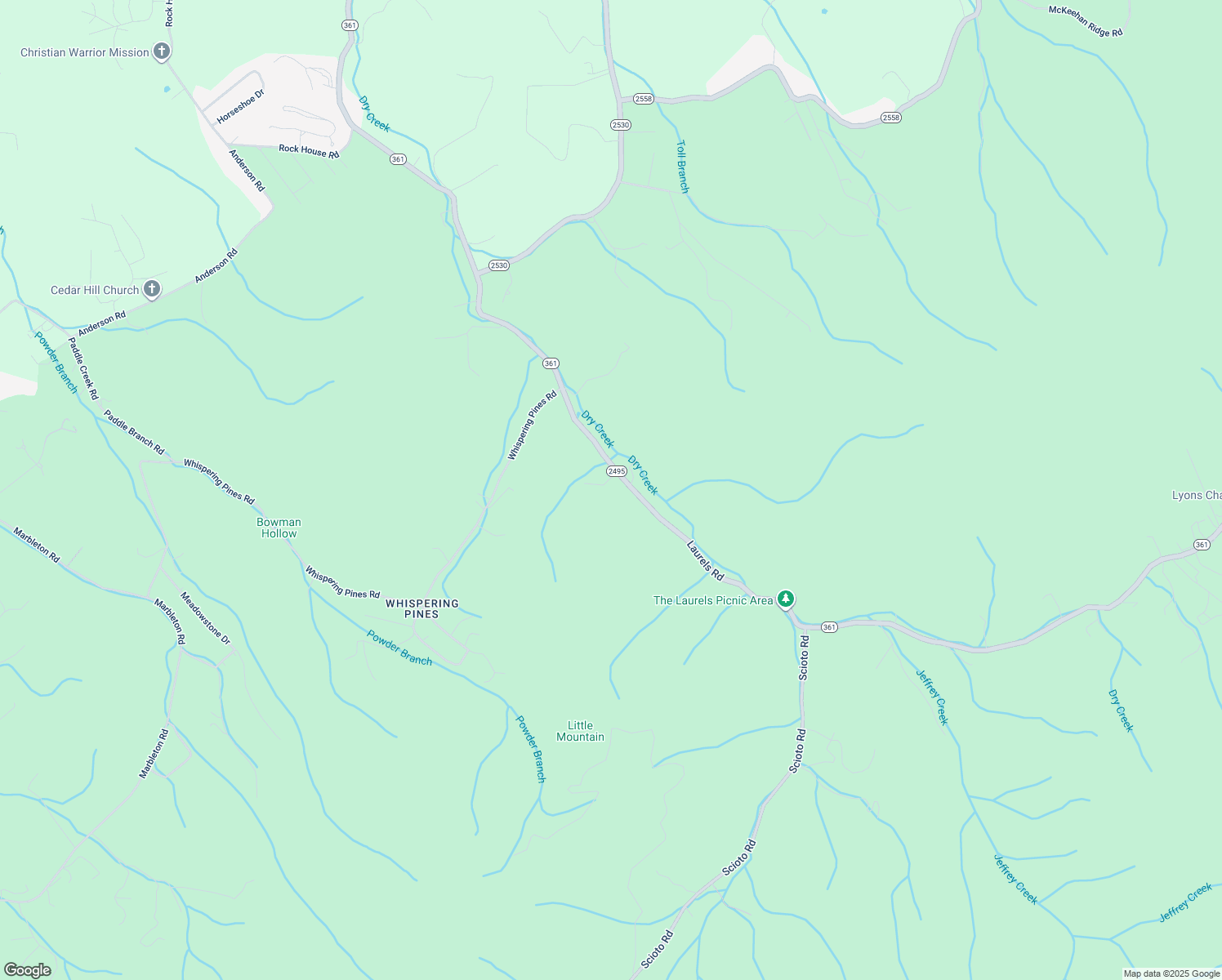 map of restaurants, bars, coffee shops, grocery stores, and more near 776 Laurels Road in Johnson City