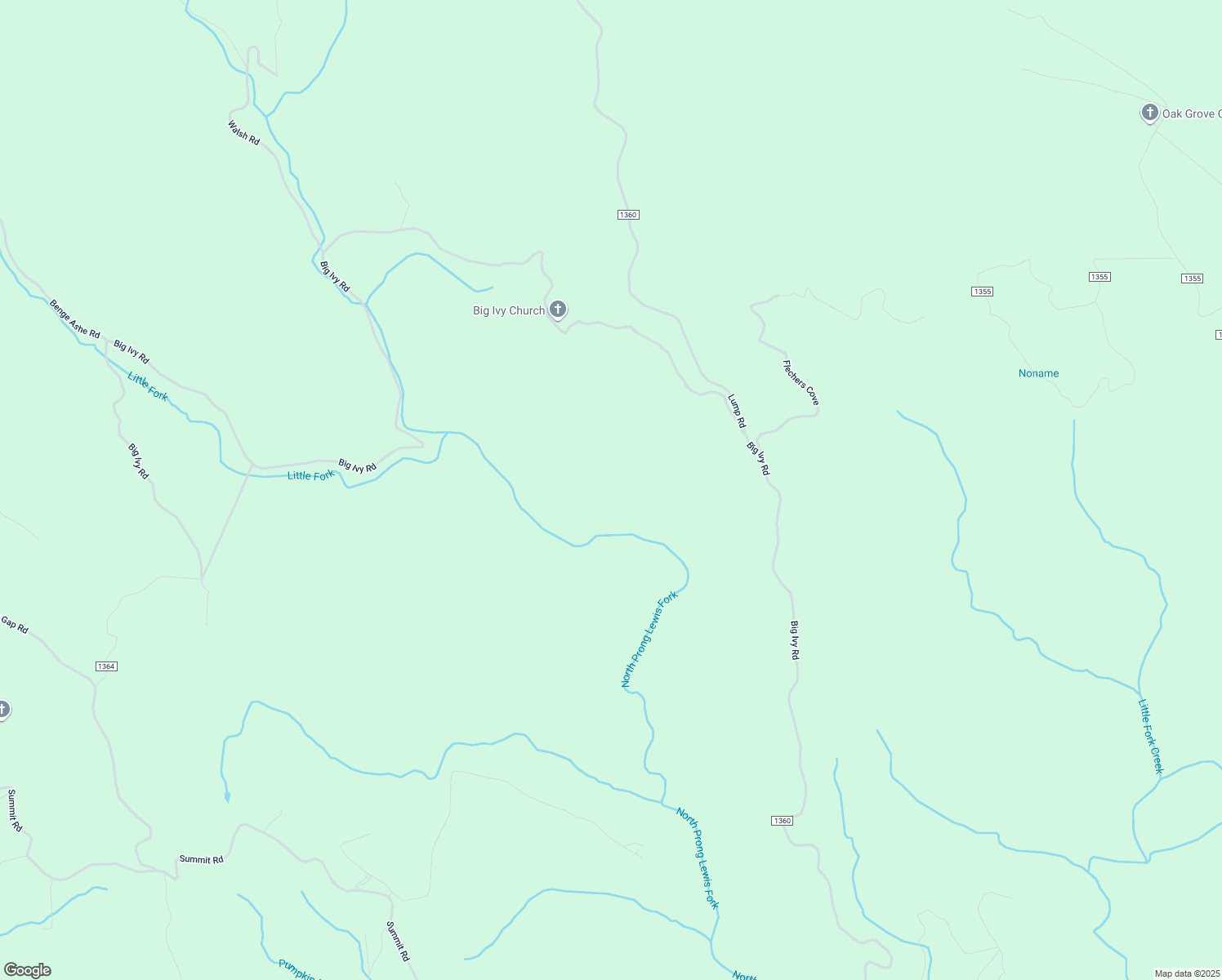 map of restaurants, bars, coffee shops, grocery stores, and more near Cielo Falls Drive in Wilkes County