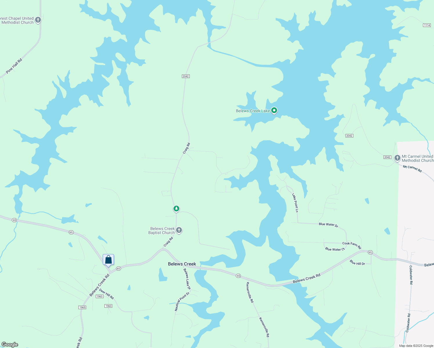 map of restaurants, bars, coffee shops, grocery stores, and more near 7550 Crossing Ridge Drive in Belews Creek