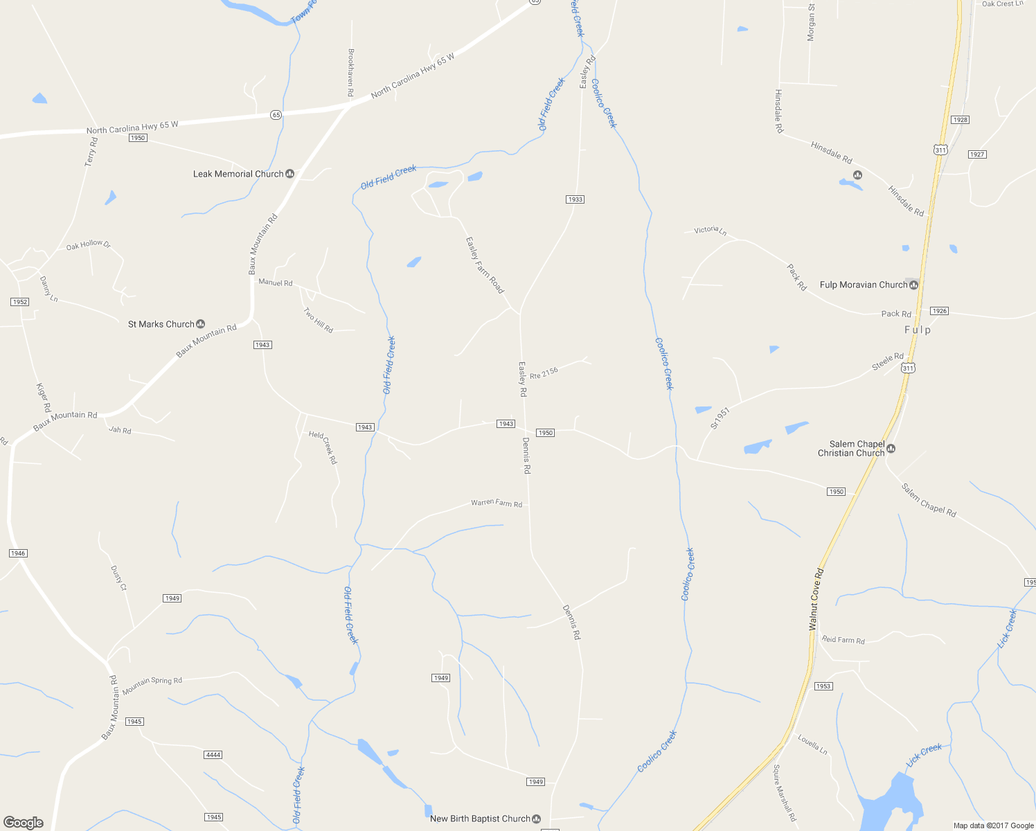 map of restaurants, bars, coffee shops, grocery stores, and more near 8110 Easley Road in Walnut Cove