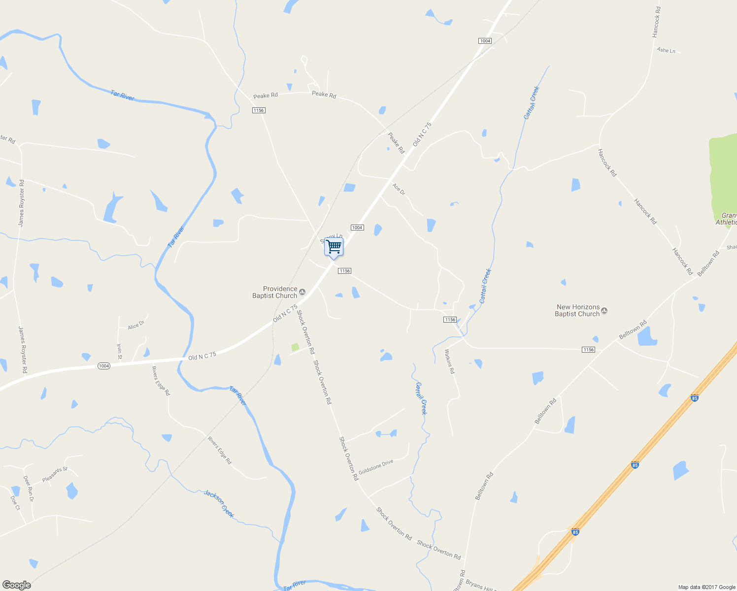 map of restaurants, bars, coffee shops, grocery stores, and more near 4637 Watkins Road in Oxford