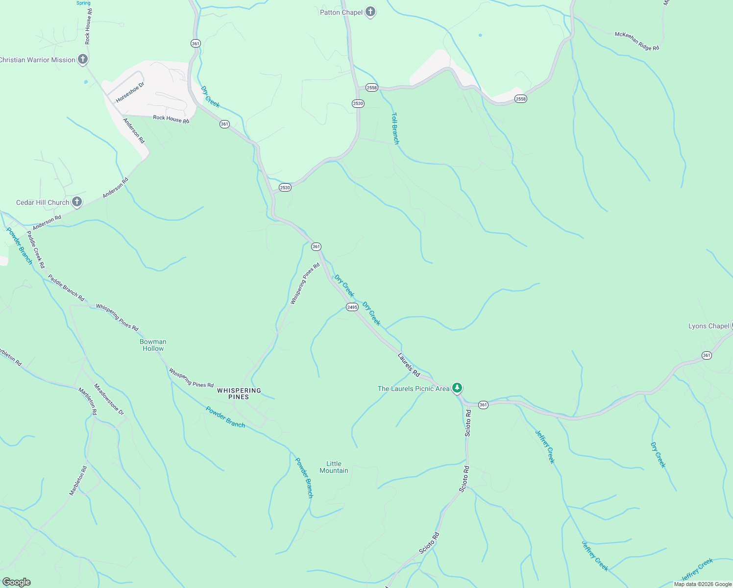 map of restaurants, bars, coffee shops, grocery stores, and more near 779 Laurels Road in Johnson City