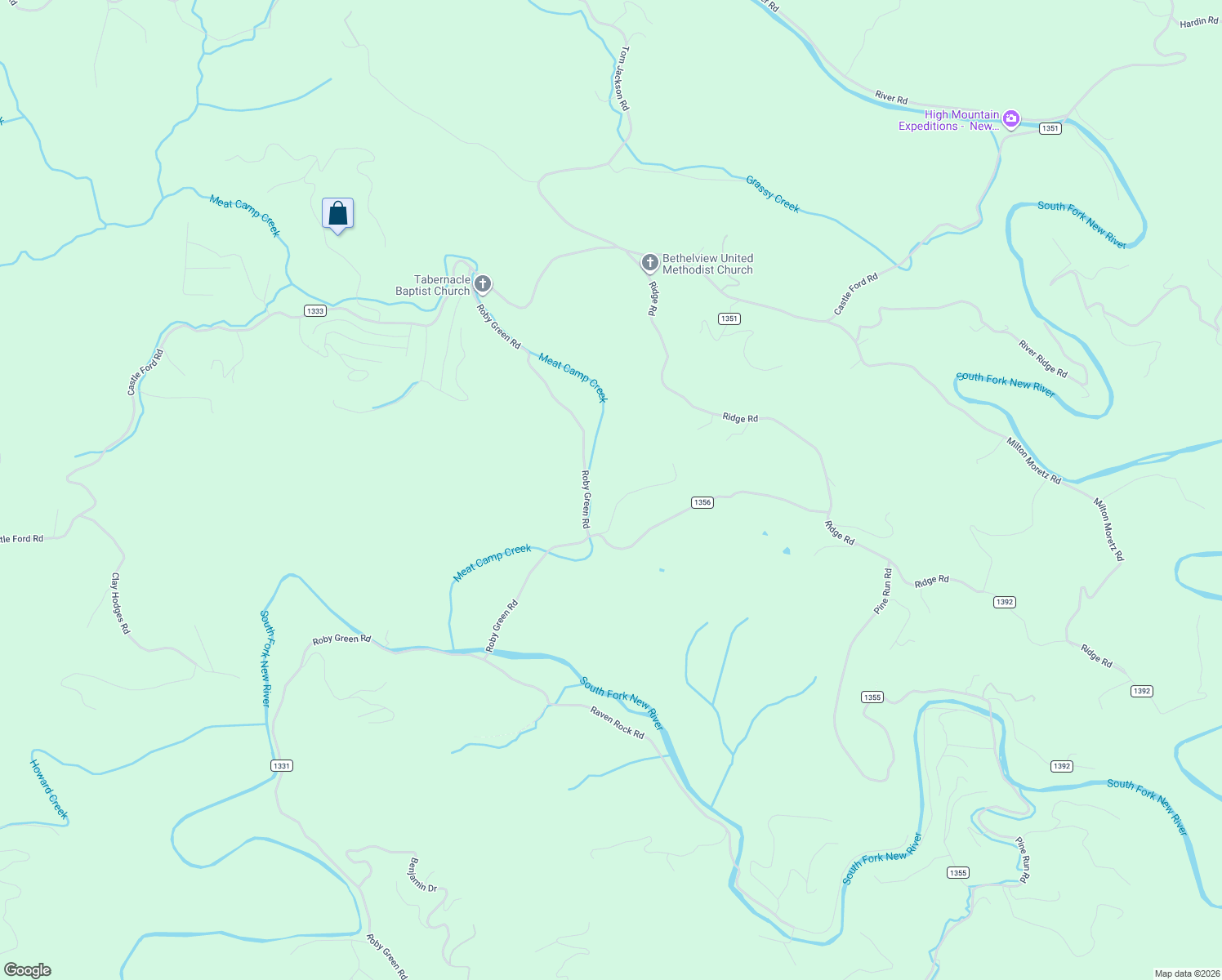 map of restaurants, bars, coffee shops, grocery stores, and more near 133 Dell Coffey Road in Boone