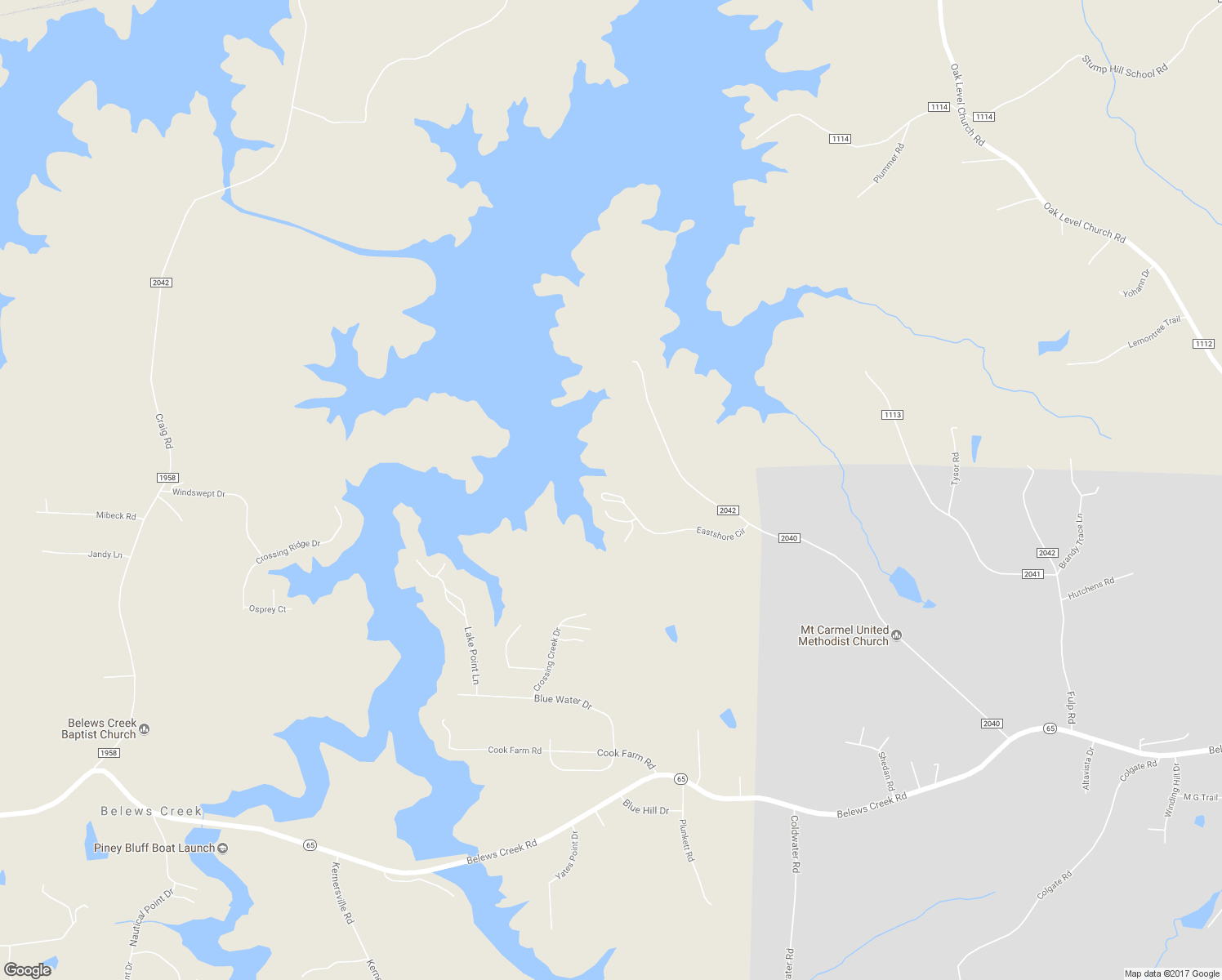 map of restaurants, bars, coffee shops, grocery stores, and more near 1007 Eastshore Circle in Stokesdale