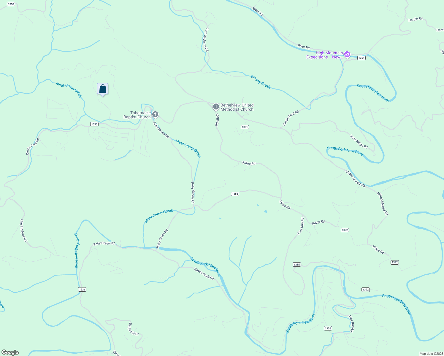 map of restaurants, bars, coffee shops, grocery stores, and more near 133 Dell Coffey Road in Boone