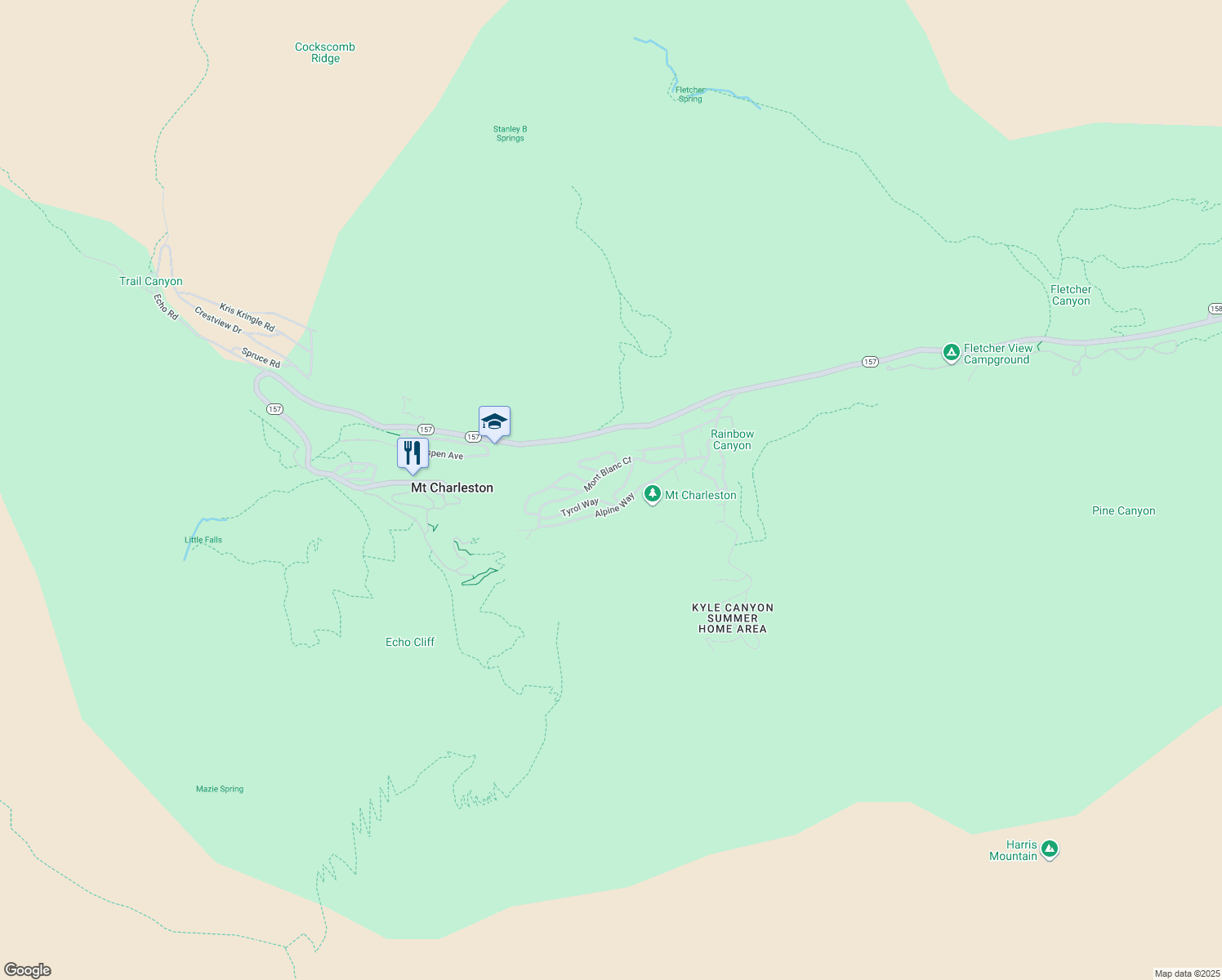 map of restaurants, bars, coffee shops, grocery stores, and more near 353 Moritz Way in Las Vegas