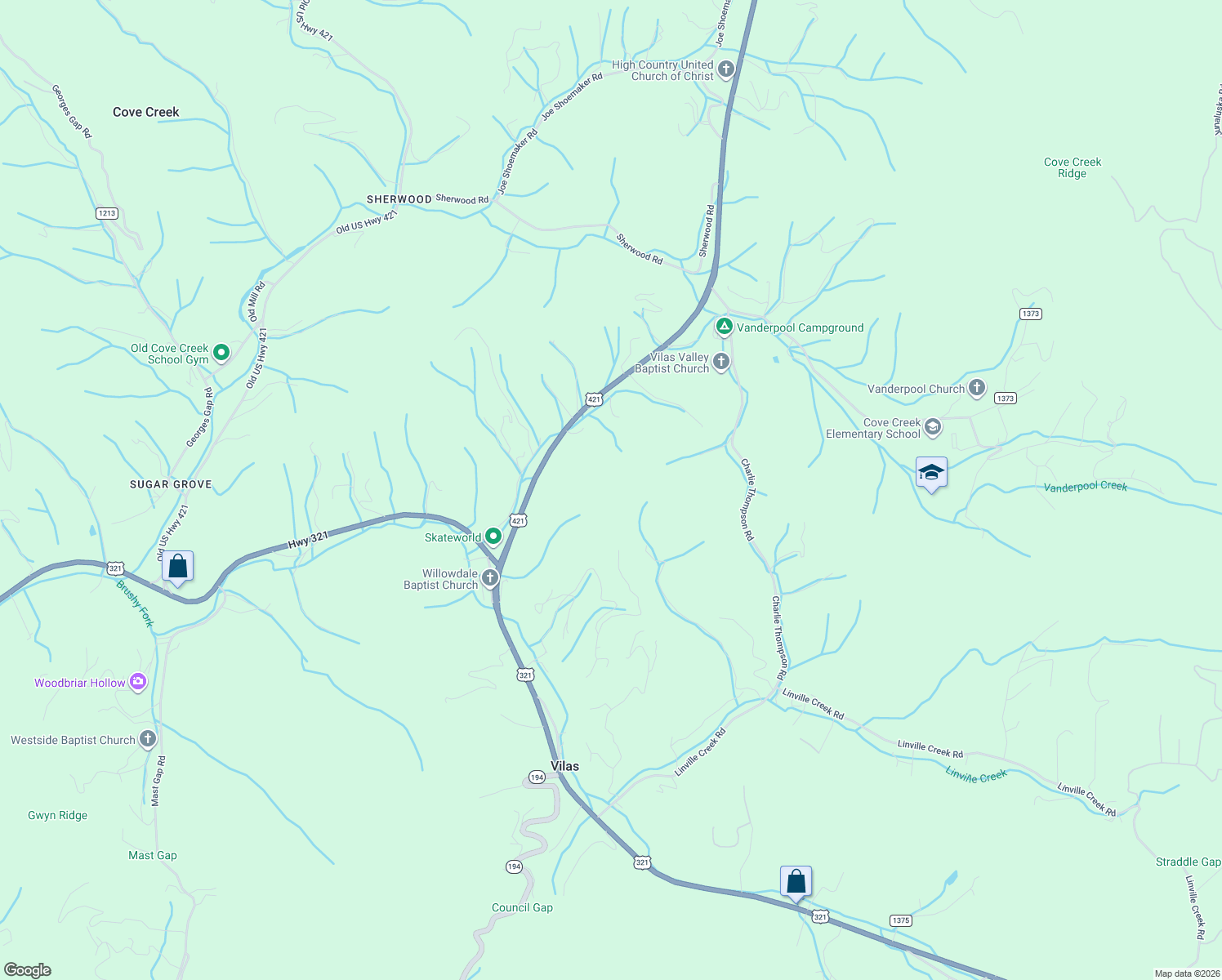 map of restaurants, bars, coffee shops, grocery stores, and more near in Vilas