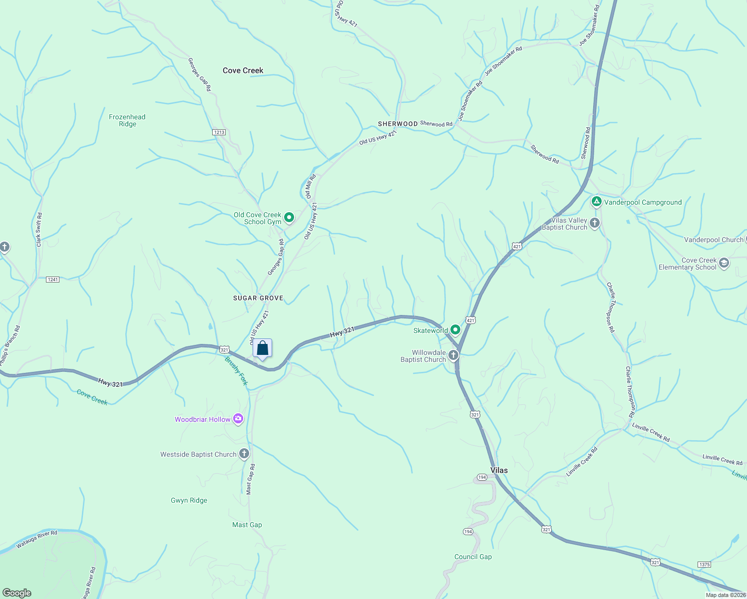 map of restaurants, bars, coffee shops, grocery stores, and more near 270 Smith Street in Vilas