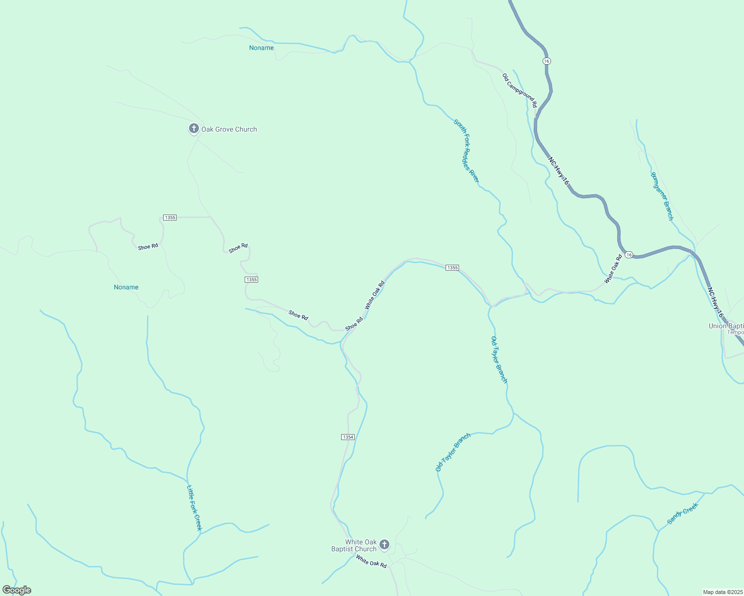 map of restaurants, bars, coffee shops, grocery stores, and more near State Road 1355 in Wilbar
