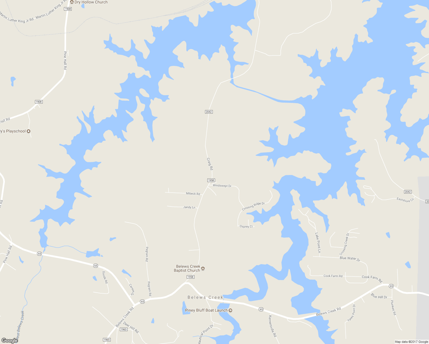 map of restaurants, bars, coffee shops, grocery stores, and more near 7799 Craig Road in Belews Creek
