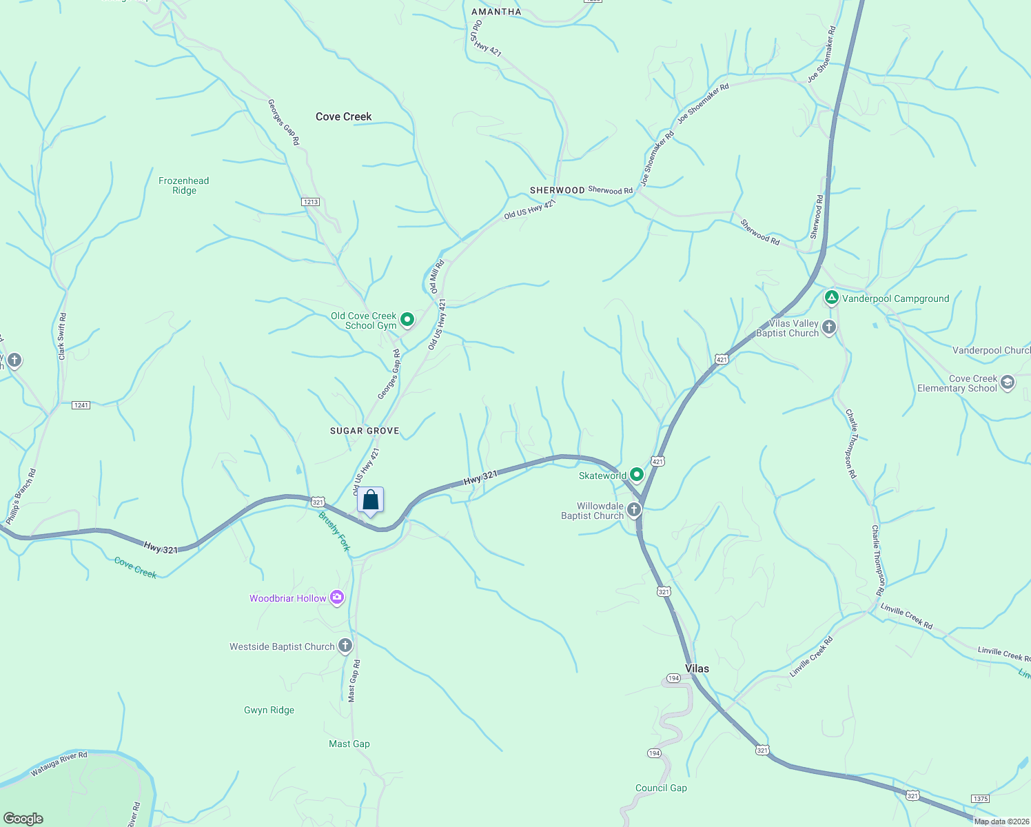map of restaurants, bars, coffee shops, grocery stores, and more near 270 Smith Street in Vilas