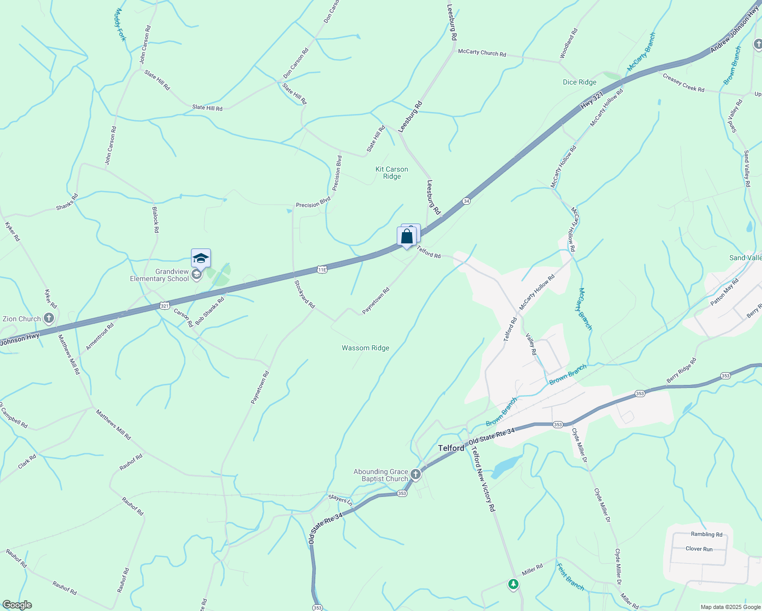 map of restaurants, bars, coffee shops, grocery stores, and more near in Telford