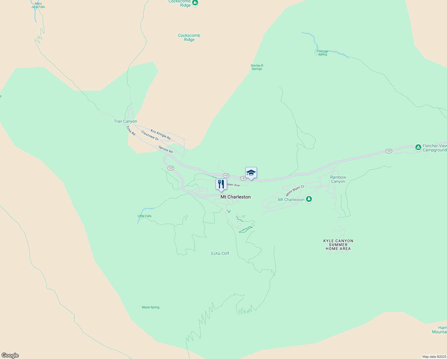 map of restaurants, bars, coffee shops, grocery stores, and more near 4617 Yellow Pine Lane in Las Vegas