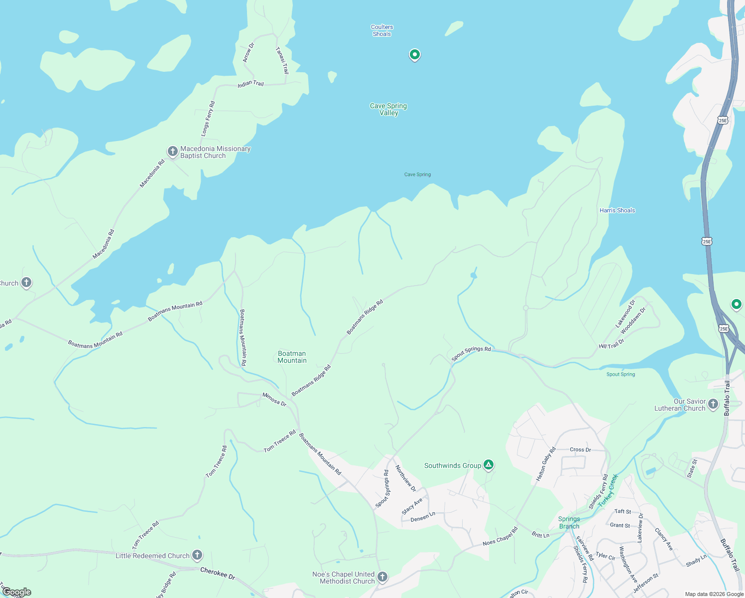 map of restaurants, bars, coffee shops, grocery stores, and more near 1881 Boatmans Ridge Road in Morristown