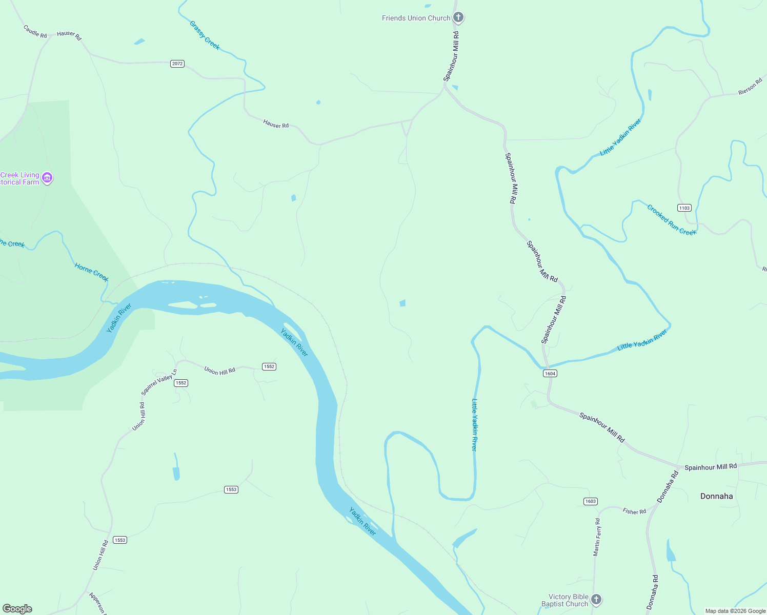 map of restaurants, bars, coffee shops, grocery stores, and more near 588 Roby Fulk Road in Pinnacle