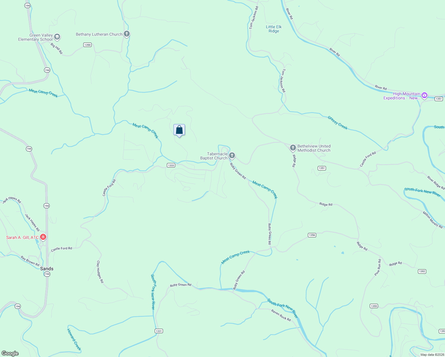 map of restaurants, bars, coffee shops, grocery stores, and more near 556 Tanner Road in Boone