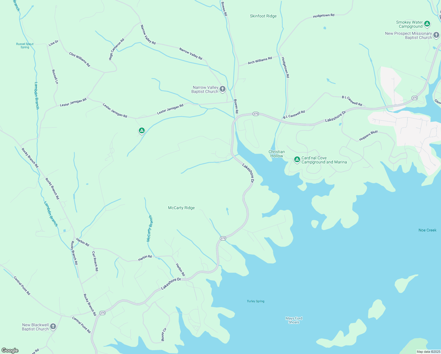 map of restaurants, bars, coffee shops, grocery stores, and more near 146 7 Oaks Drive in Rutledge
