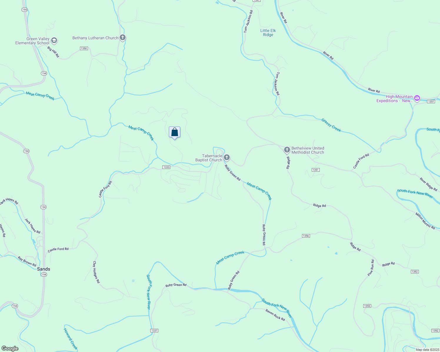 map of restaurants, bars, coffee shops, grocery stores, and more near 640 Tanner Road in Boone