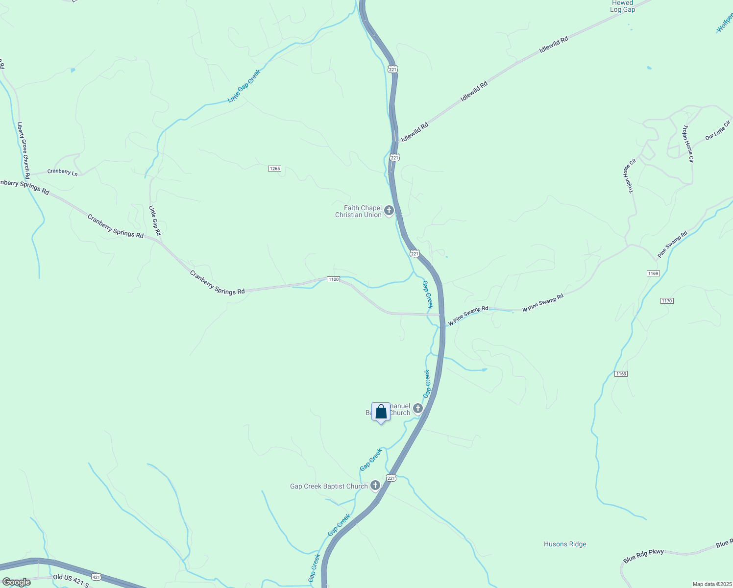 map of restaurants, bars, coffee shops, grocery stores, and more near 498 Cranberry Springs Road in Fleetwood