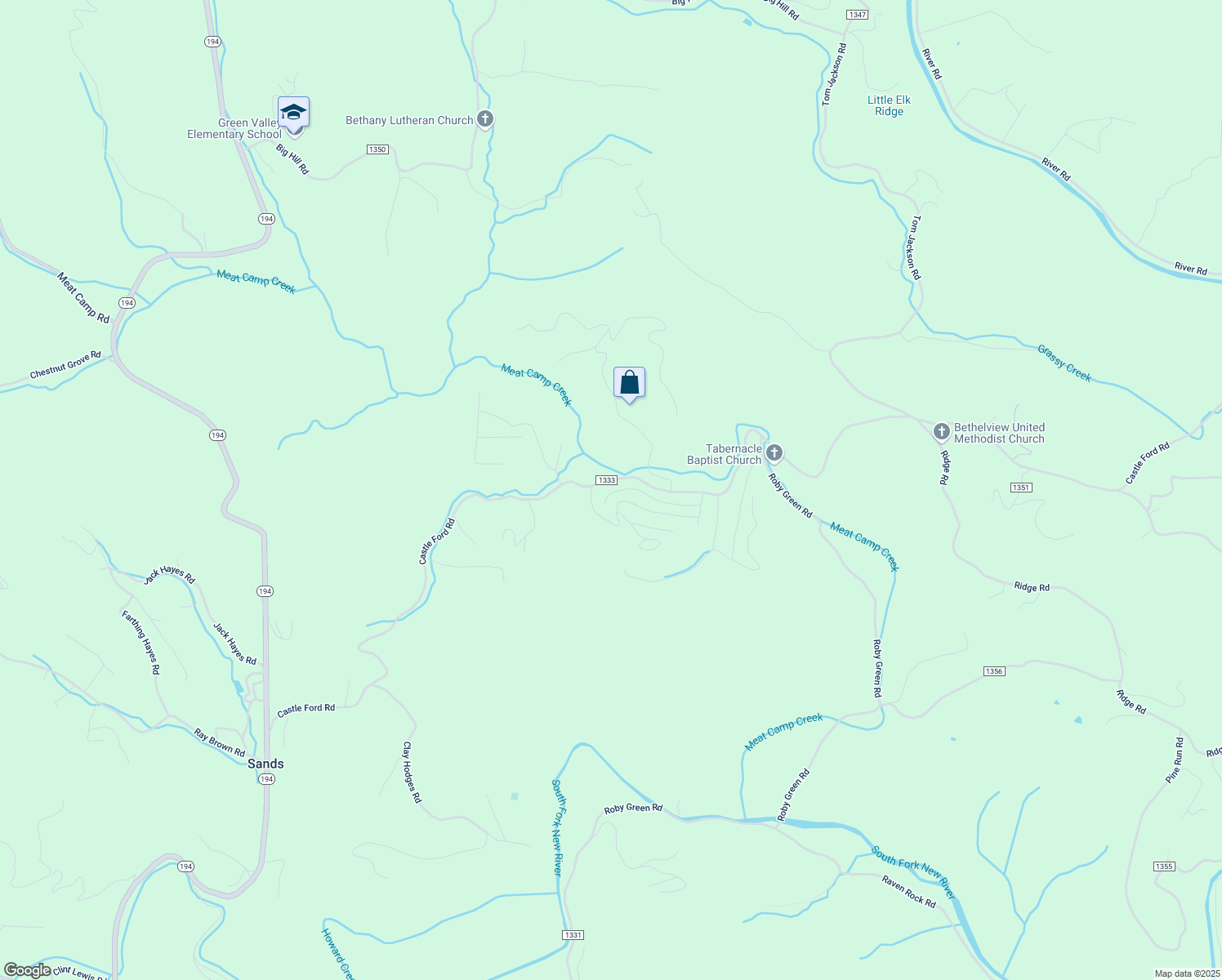 map of restaurants, bars, coffee shops, grocery stores, and more near 382 Red Maple Lane in Boone