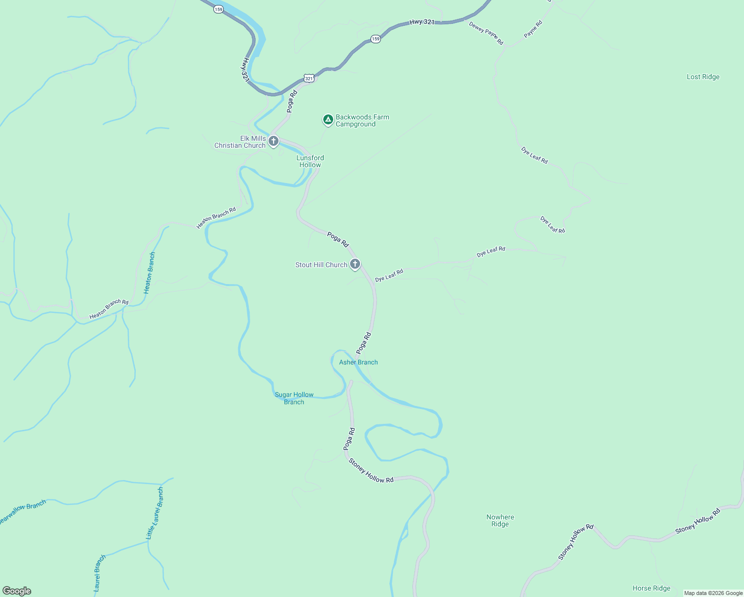 map of restaurants, bars, coffee shops, grocery stores, and more near 456 Poga Road in Butler