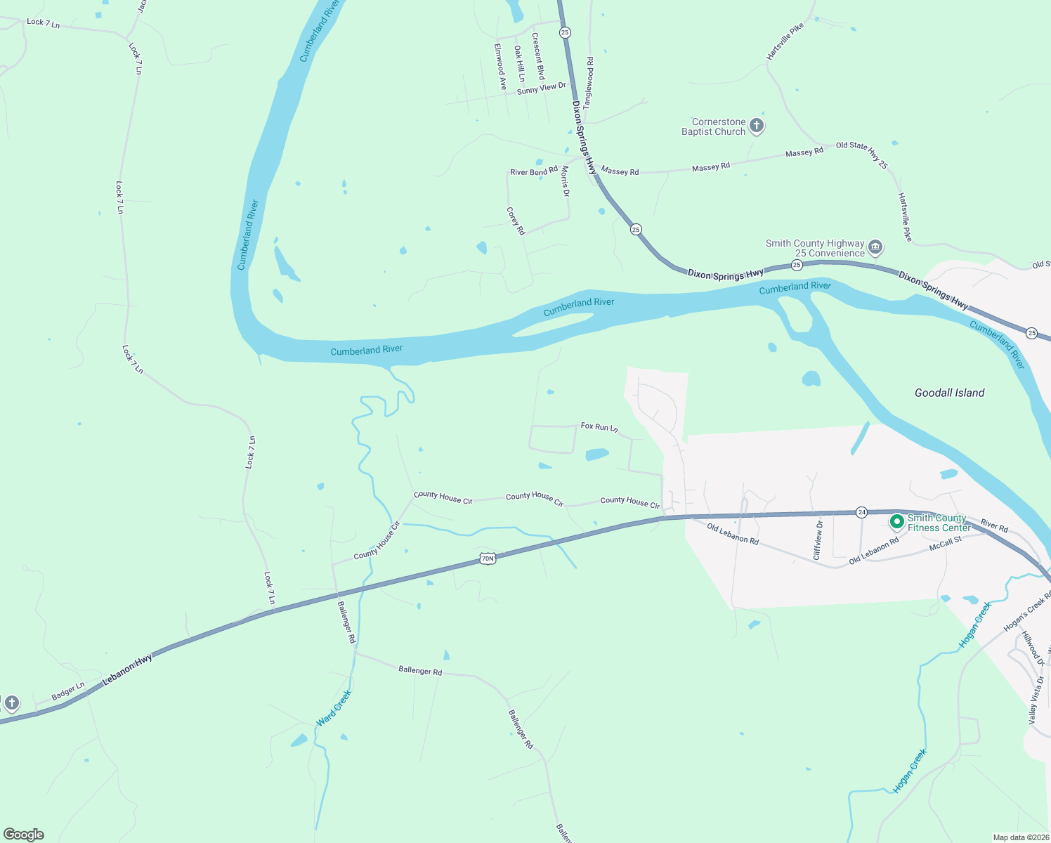 map of restaurants, bars, coffee shops, grocery stores, and more near 48 Fox Run Ln in Carthage