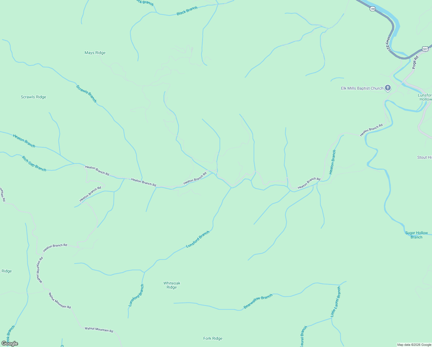 map of restaurants, bars, coffee shops, grocery stores, and more near 620 Heaton Branch Road in Butler
