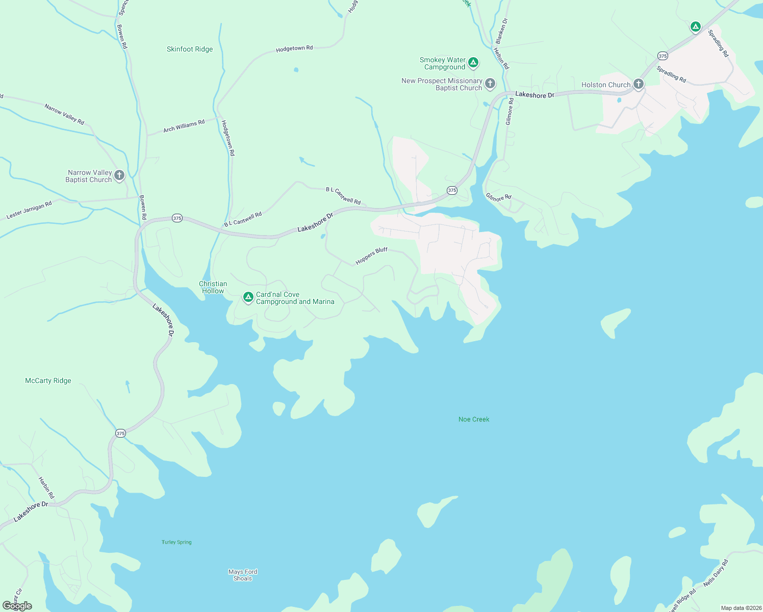 map of restaurants, bars, coffee shops, grocery stores, and more near 798 Cow Poke Lane in Rutledge