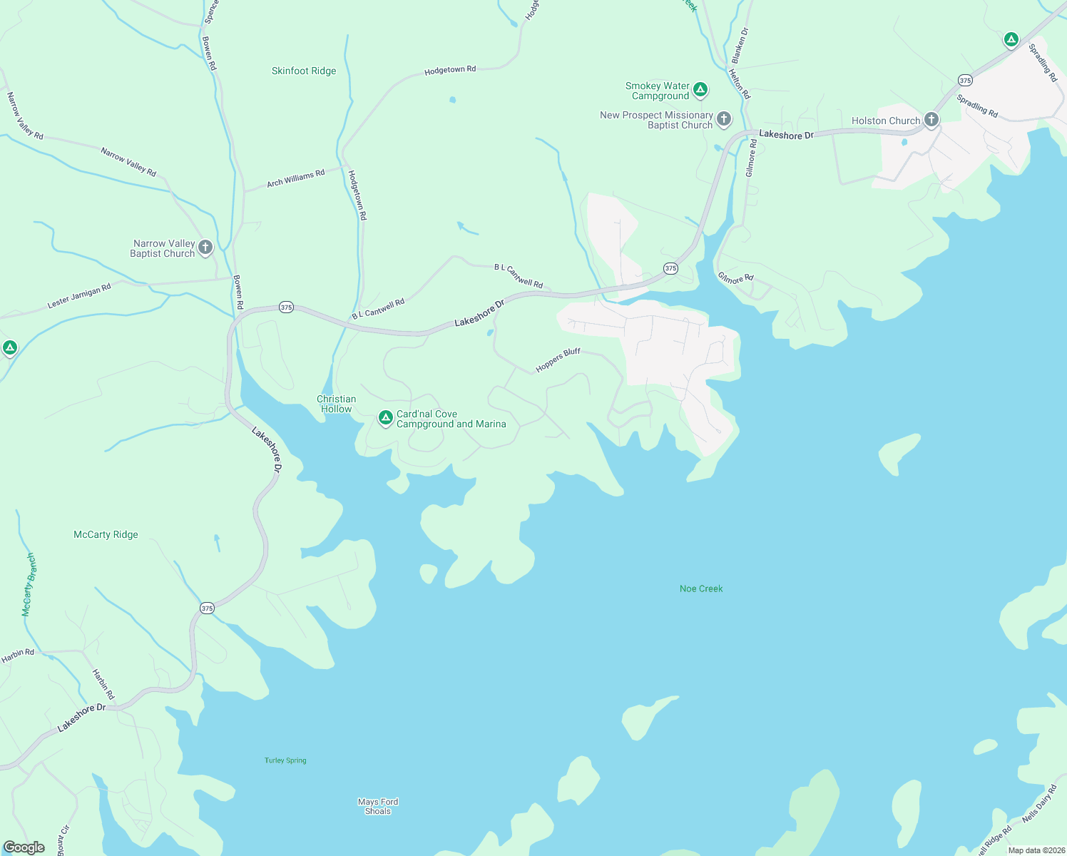 map of restaurants, bars, coffee shops, grocery stores, and more near 412 Tumbleweed Trail in Rutledge