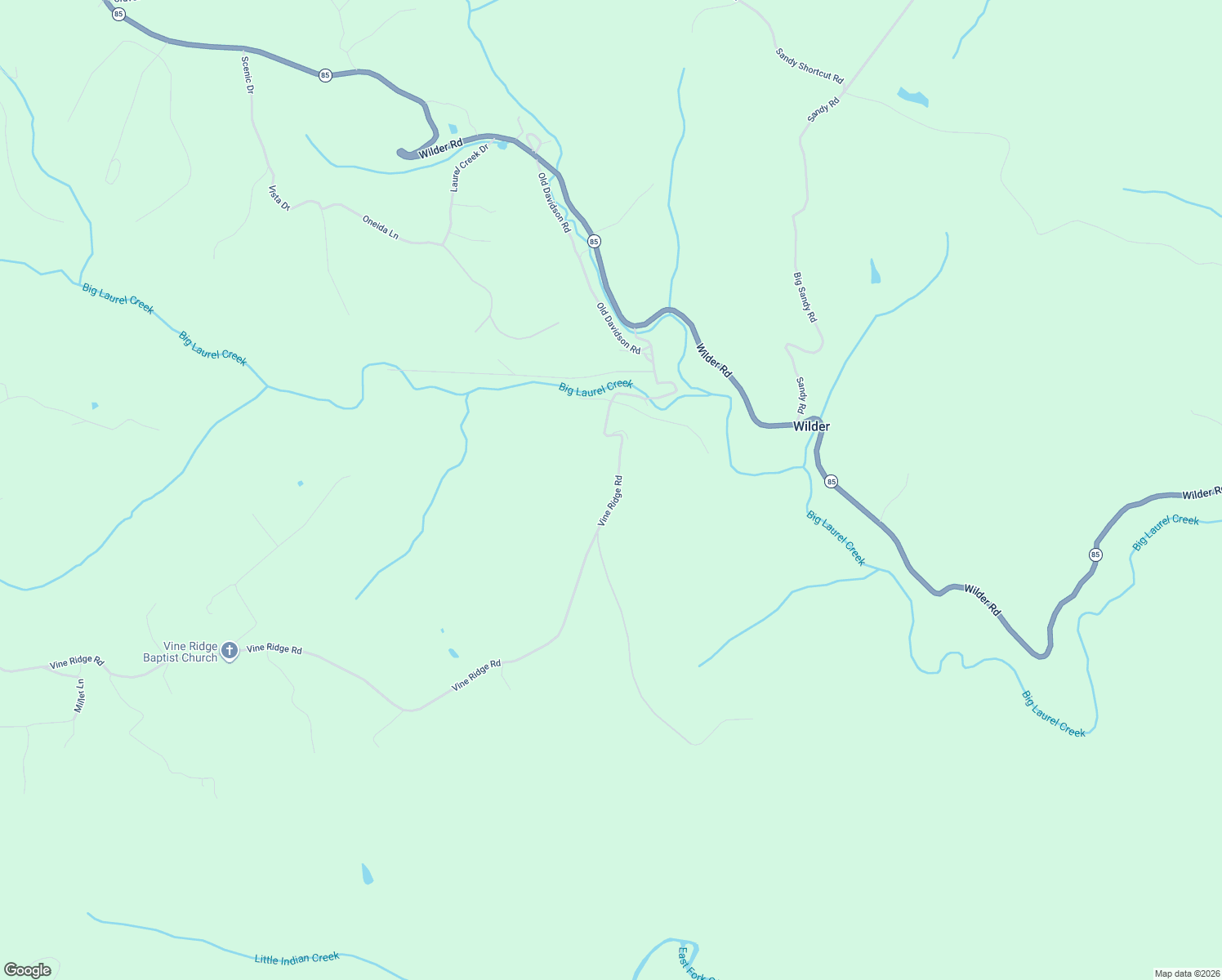 map of restaurants, bars, coffee shops, grocery stores, and more near in Wilder