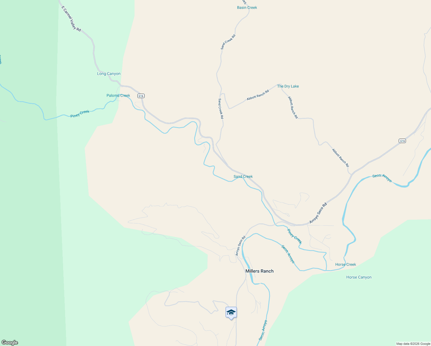 map of restaurants, bars, coffee shops, grocery stores, and more near 45510 Carmel Valley Road in Greenfield