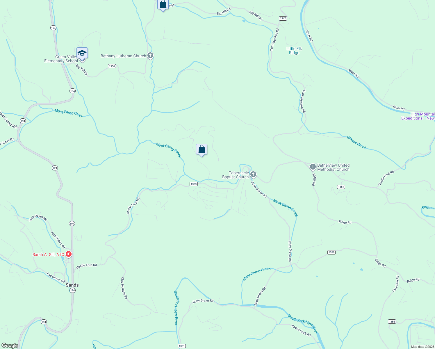 map of restaurants, bars, coffee shops, grocery stores, and more near 268 Appaloosa Trail in Boone