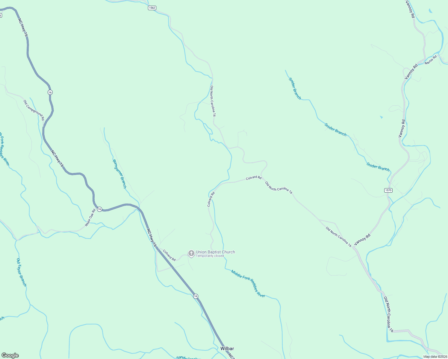 map of restaurants, bars, coffee shops, grocery stores, and more near 1325 Colvard Road in Millers Creek