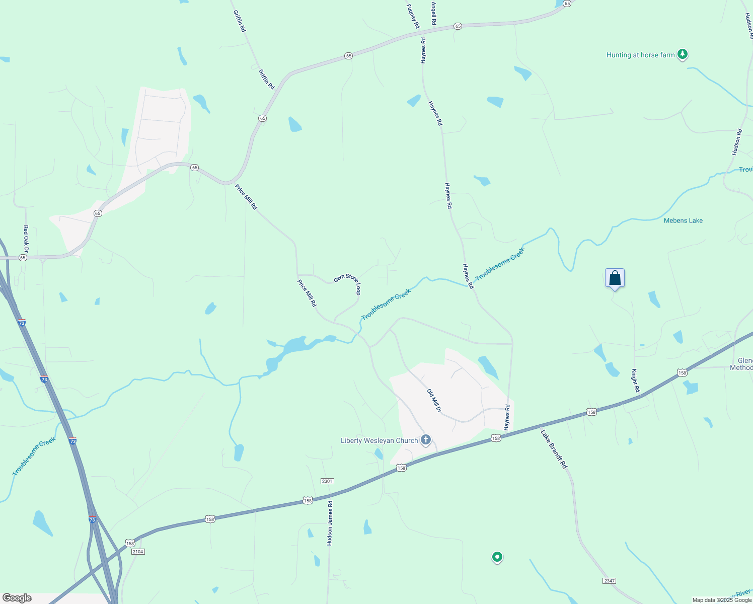 map of restaurants, bars, coffee shops, grocery stores, and more near 222 Gem Stone Loop in Summerfield