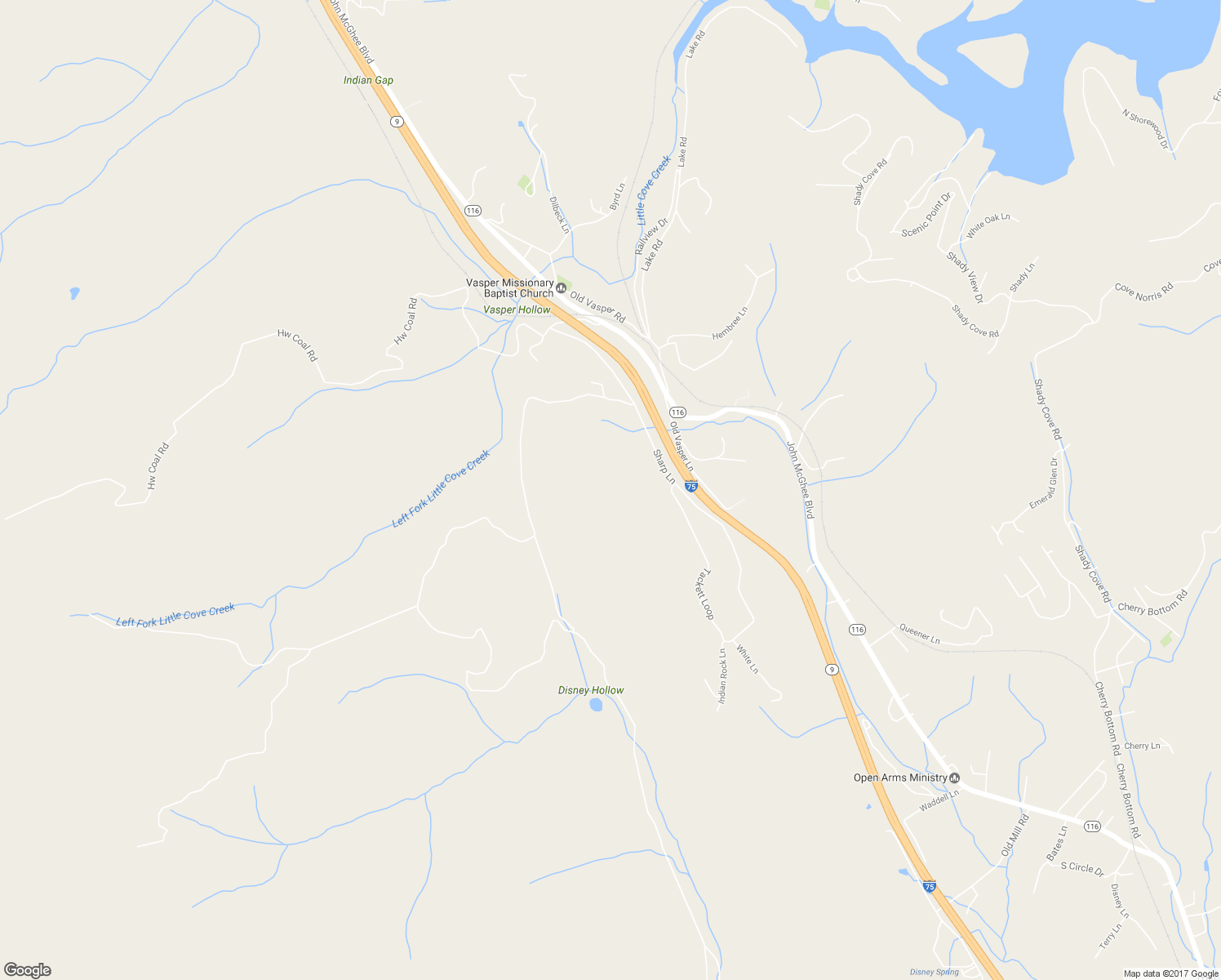 map of restaurants, bars, coffee shops, grocery stores, and more near 762 Sharp Lane in Caryville