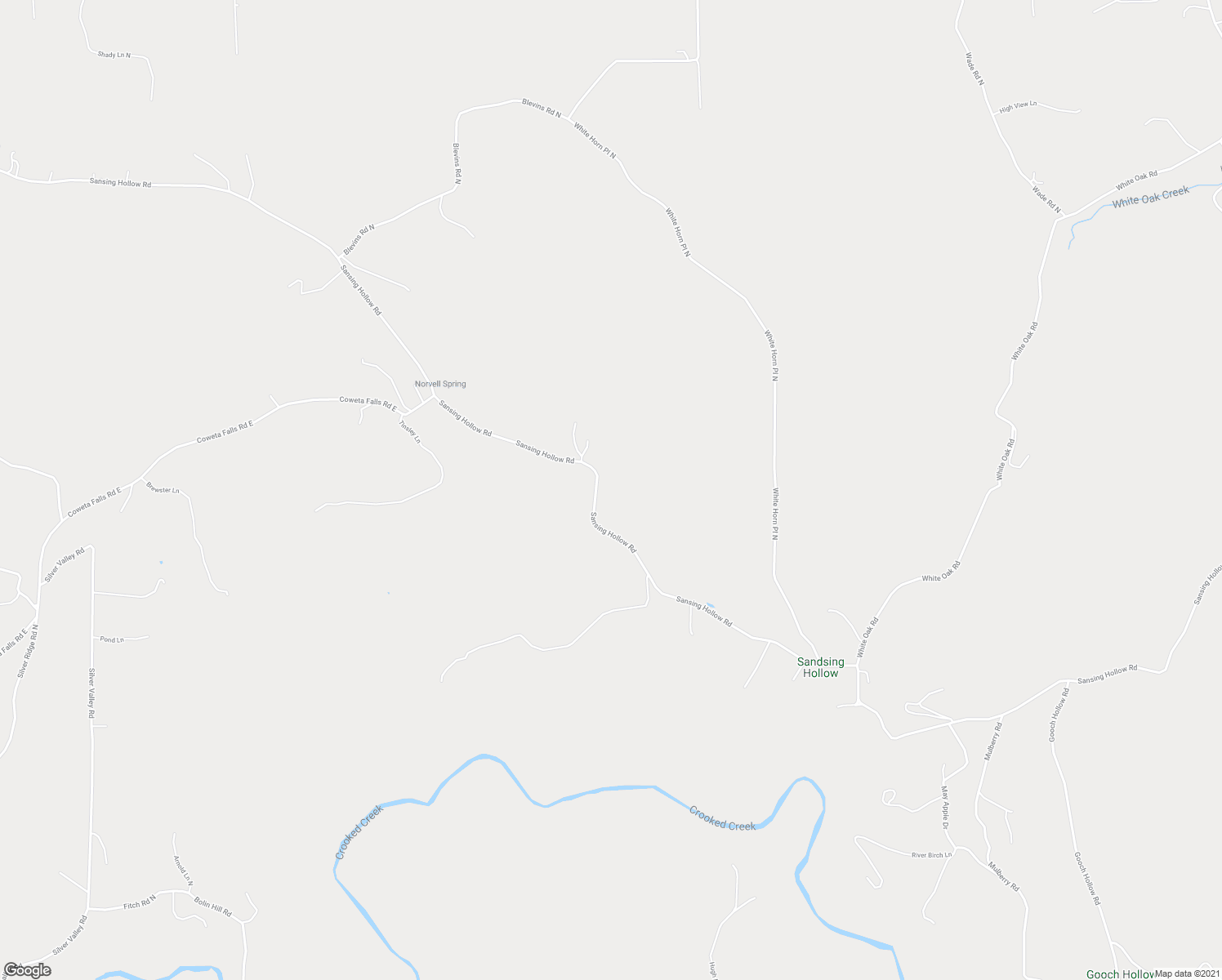 map of restaurants, bars, coffee shops, grocery stores, and more near 2627 Sansing Hollow Road in Harrison