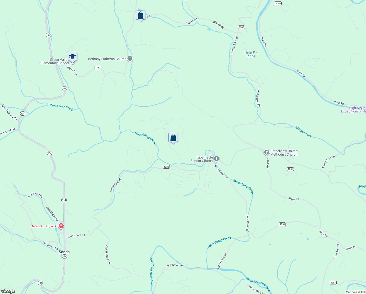 map of restaurants, bars, coffee shops, grocery stores, and more near 268 Appaloosa Trail in Boone