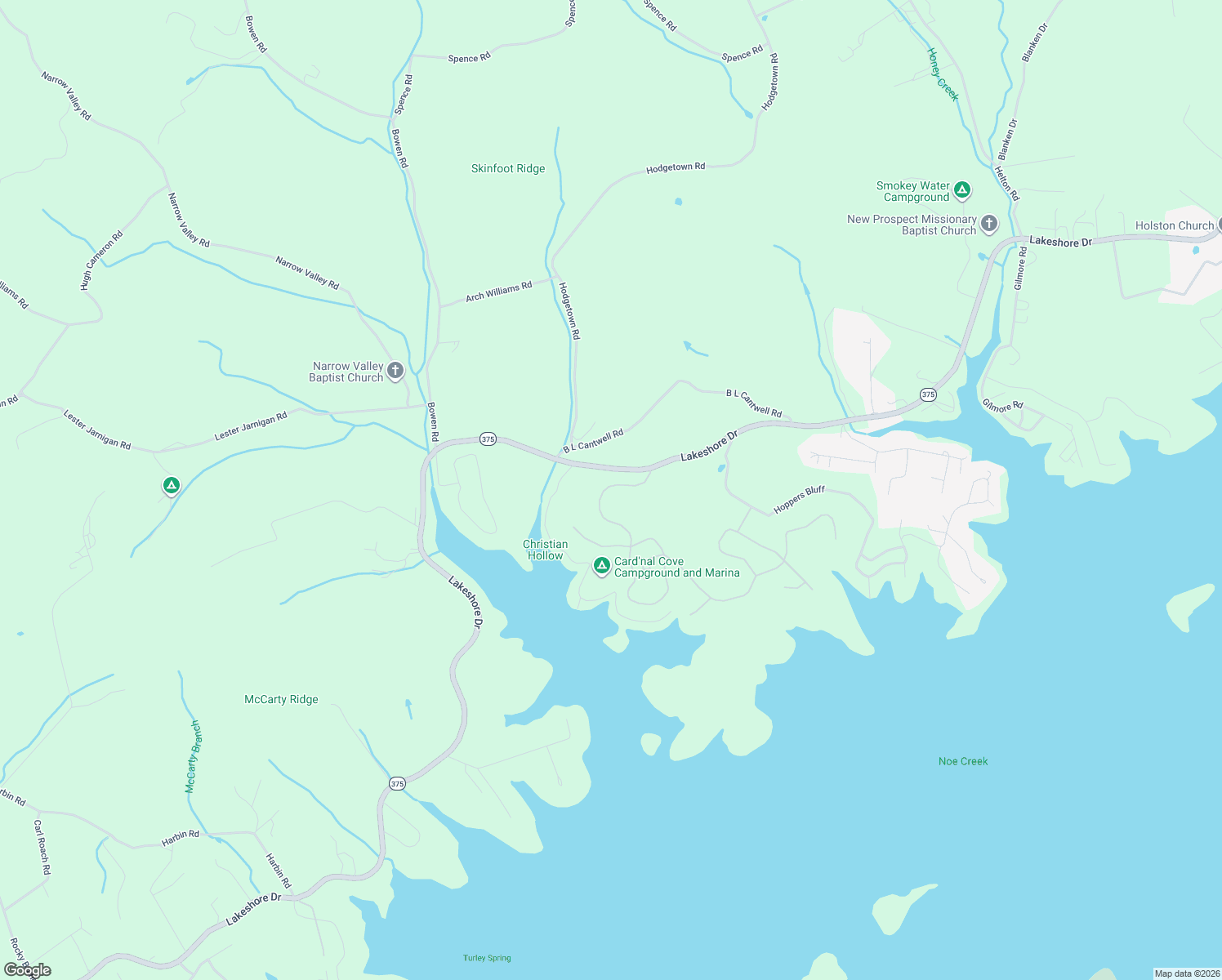 map of restaurants, bars, coffee shops, grocery stores, and more near 177 Shiloh Springs Rd in Rutledge