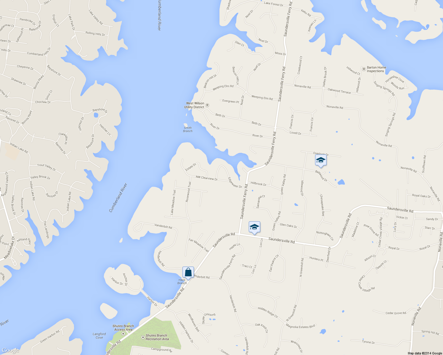map of restaurants, bars, coffee shops, grocery stores, and more near 212 Northwest Clearview Drive in Mount Juliet