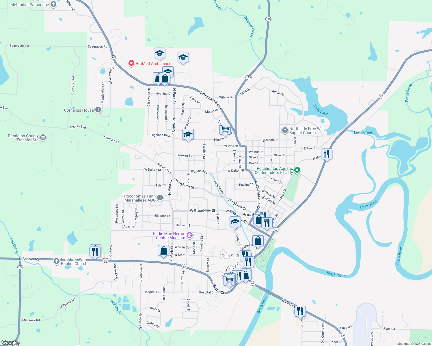 1320 West Dalton Street, Pocahontas AR Walk Score