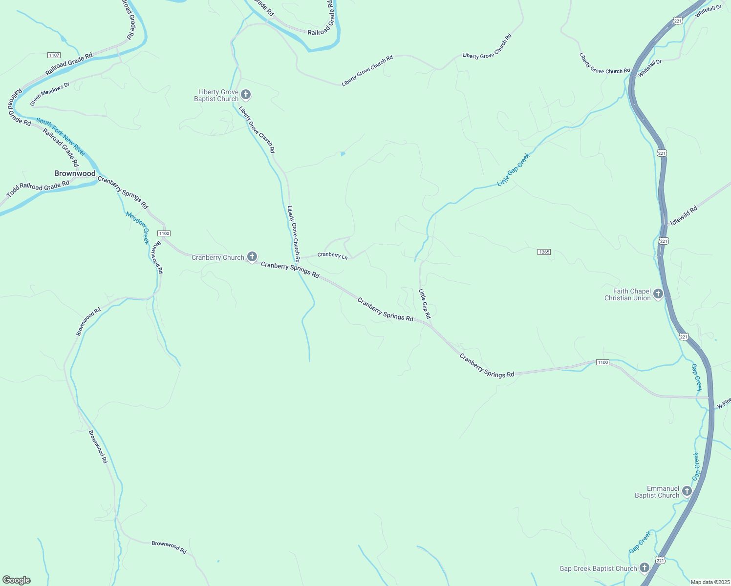 map of restaurants, bars, coffee shops, grocery stores, and more near 1944 Cranberry Springs Road in Fleetwood
