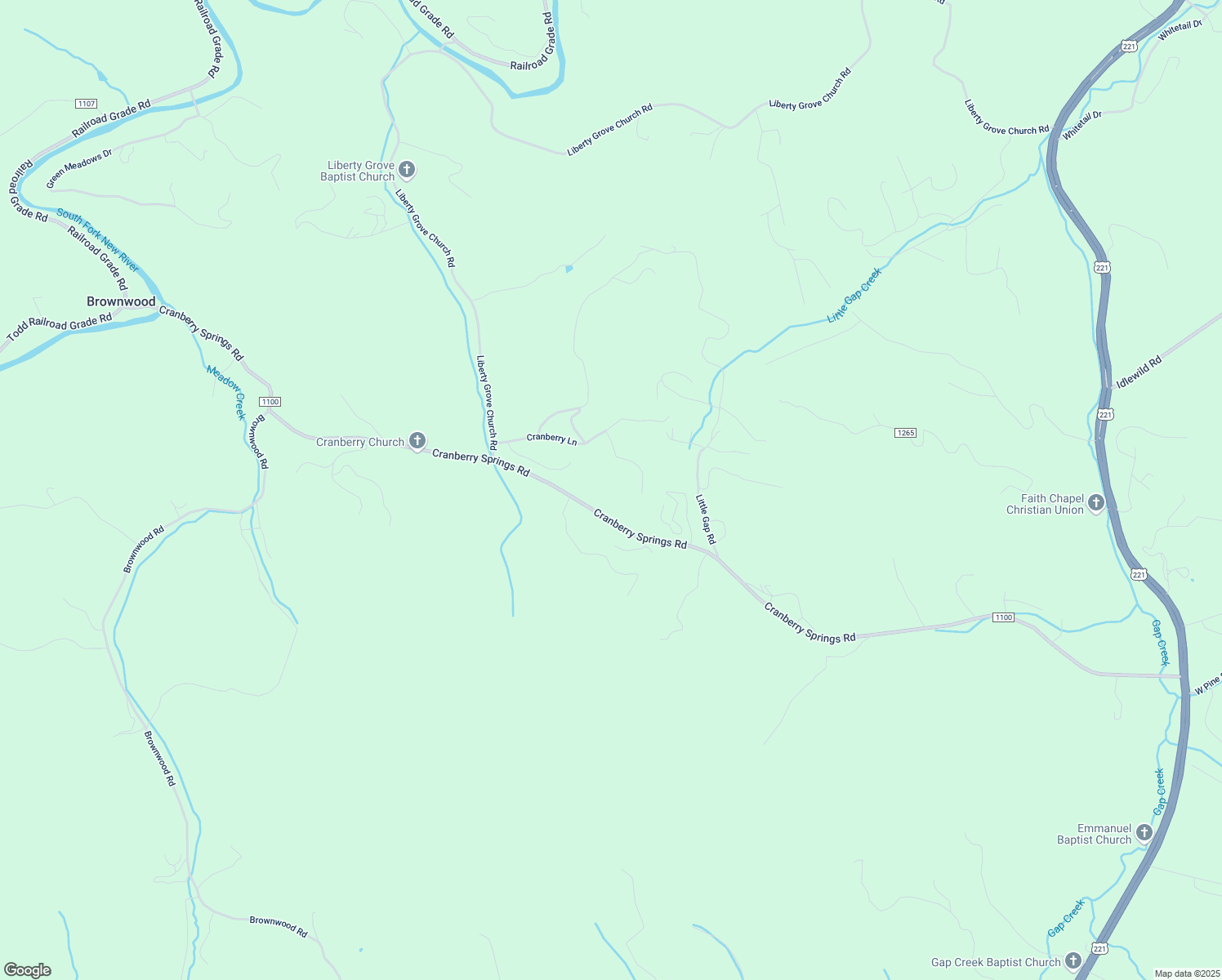 map of restaurants, bars, coffee shops, grocery stores, and more near 1944 Cranberry Springs Road in Fleetwood