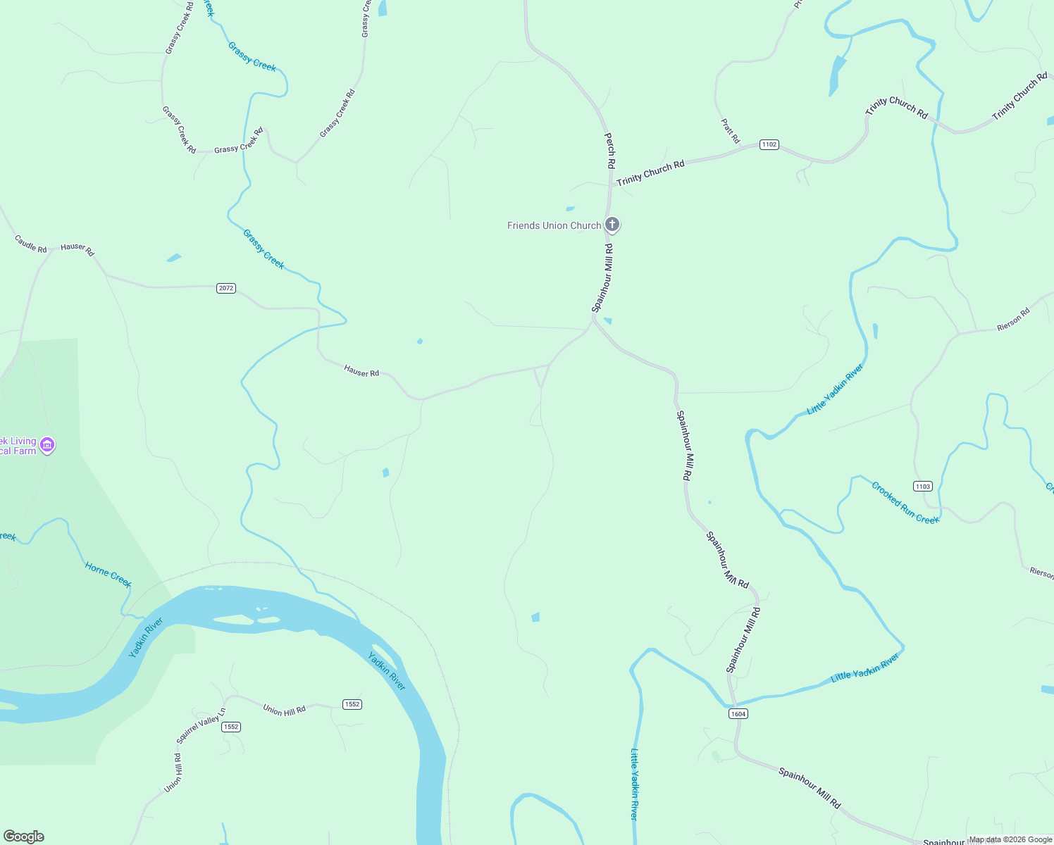 map of restaurants, bars, coffee shops, grocery stores, and more near 202 Roby Fulk Road in Pinnacle